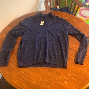 Express pull over sweatshirt. Size large.  Color Blue.  Never worn.